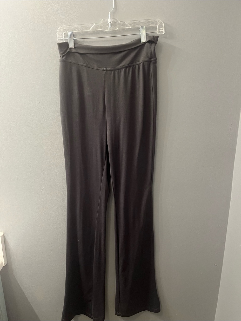 Women’s High-Waist Gray Flare Pants